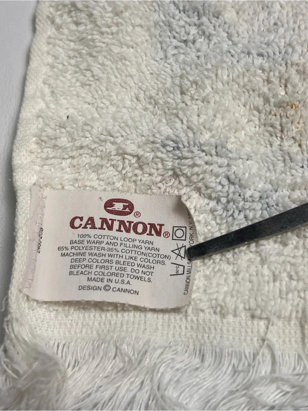 Lot of 3 VTG Cannon 80s Country Geese Goose Rag Towel Fringe READ Cottage Core - Picture 12 of 13